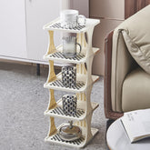 Kuber Industries White Shoe Stand - Balcony Storage Solution